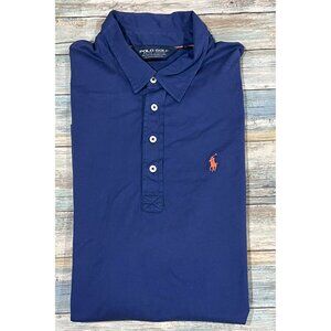Men's Ralph Lauren Polo Golf Blue Shirt‎ XL Pima Cotton